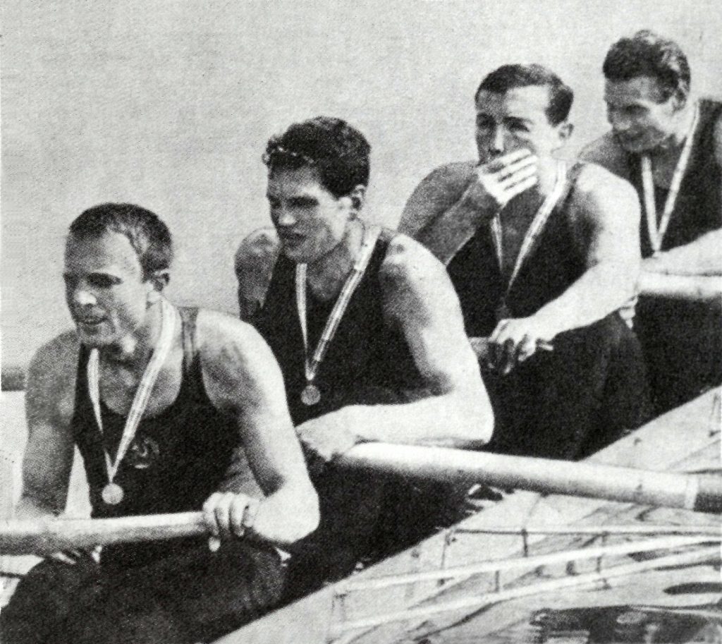 Vilniaus Žalgirio keturvietės irkluotojai – 1966 pasaulio vicečempionai (iš kairės): Z. Jukna, A. Bagdonavičius, V. Sterlikas, J. Jagelavičius