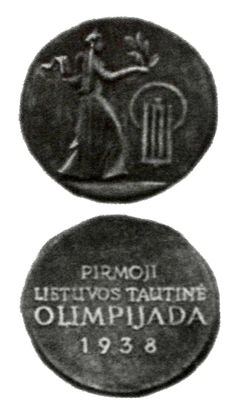 I Lietuvos tautinės olimpiados medalis