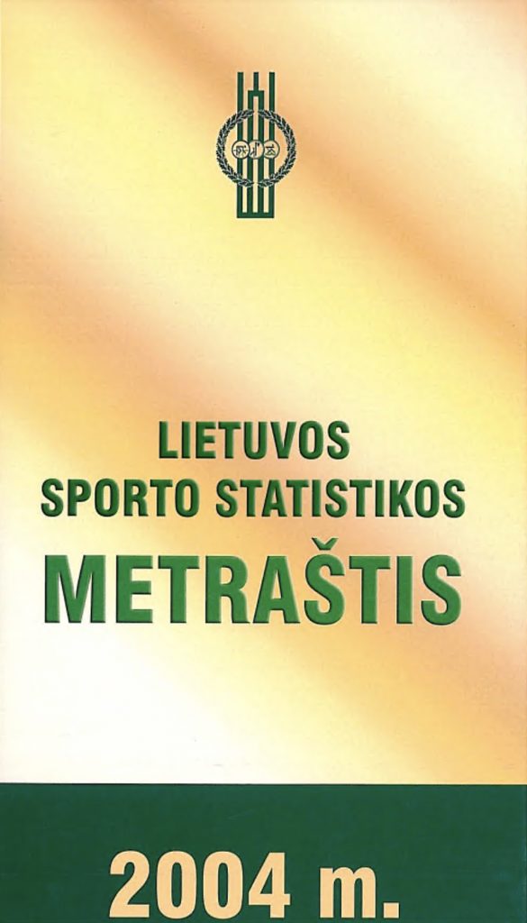 Lietuvos sporto statistikos metraščio viršelis