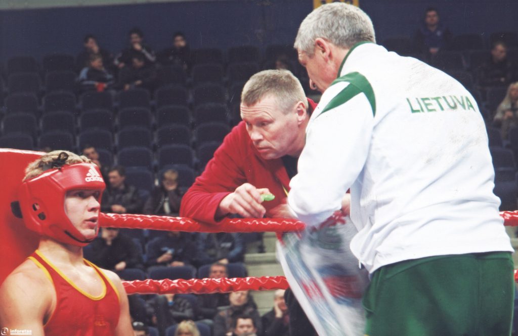 2008 Europos jaunių čempionato bronzos medalininkas D. Mickevičius su tr. I. Minkevičiumi