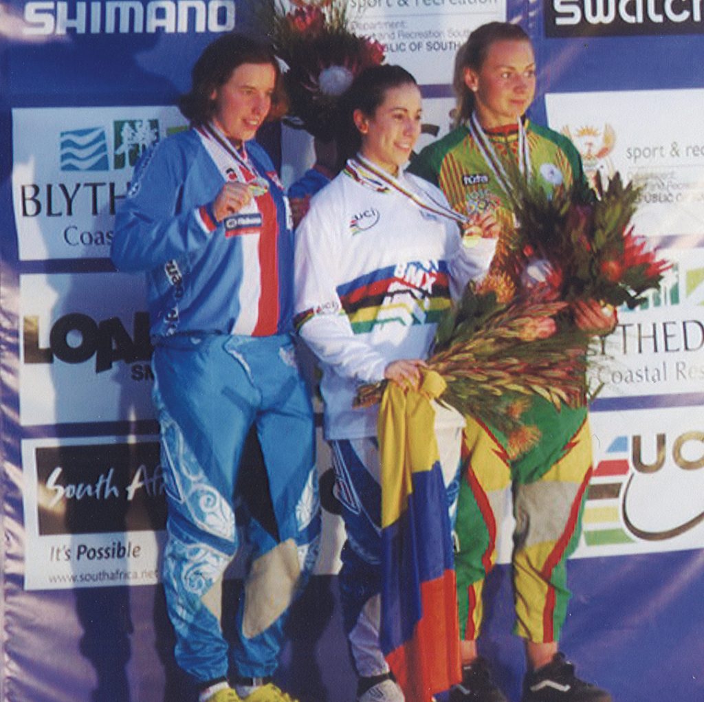 V. Rimšaitė – 2010 pasaulio BMX čempionato bronzos medalininkė (Pitermaricburgas, Pietų Afrika)