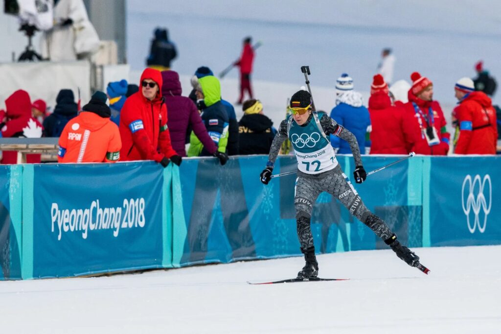 Natalija Kočergina čliuožia slidėmis 2018 m. žiemos olimpinėse žaidynėse